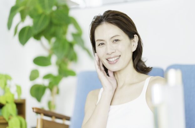 朝用と夜用でスキンケア