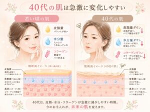 ４０代女性の肌の変化